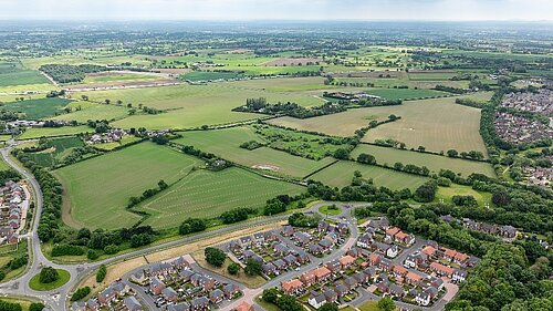 An image of development in South Warrington